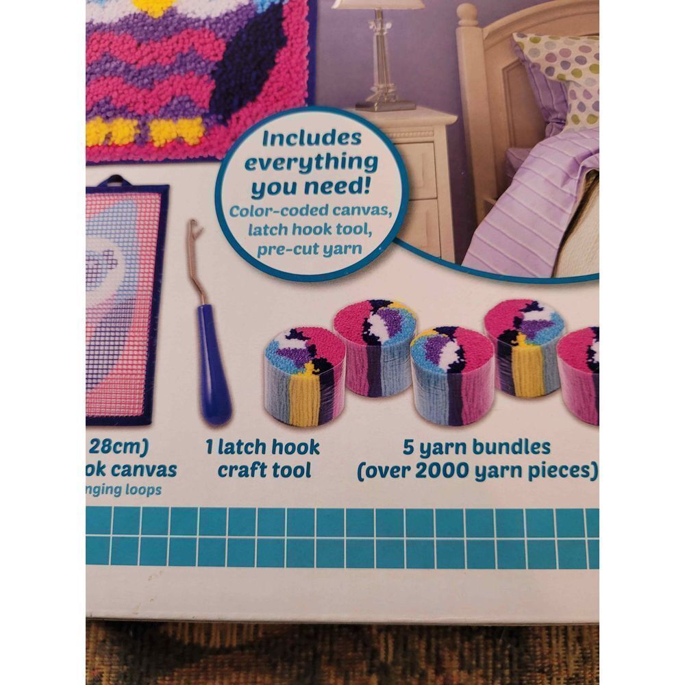 LatchKits- Owl Mini Rug Kit- NIP - Picture 5 of 5